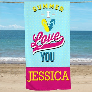 Love Summer Beach Towel