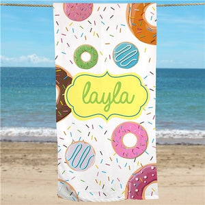 Donuts Beach Towel