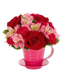 Cup of Love Flowers - Fine Gifts La Bella Basket Company