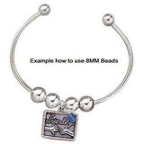 8MM Beads for Bangle Bracelet x2 - Fine Gifts La Bella Basket Company