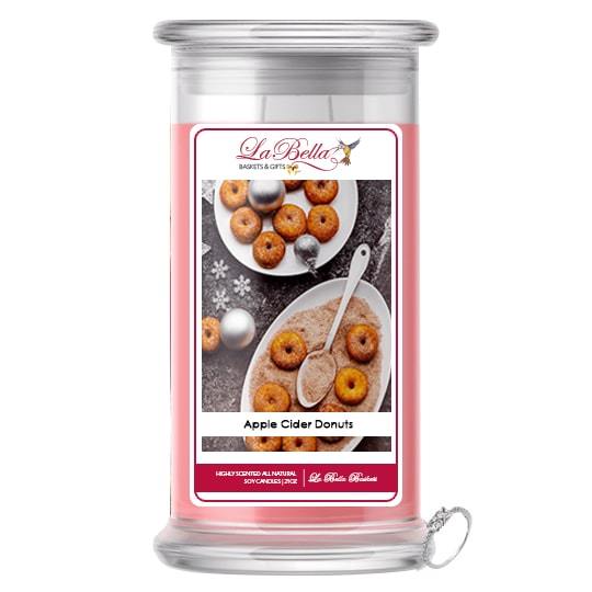 Apple Cider Donuts Jewelry Candles - Fine Gifts La Bella Basket Company