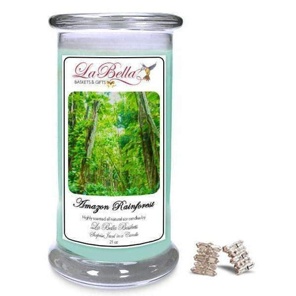 Amazon Rain Forest Jewelry Candles - Fine Gifts La Bella Basket Company