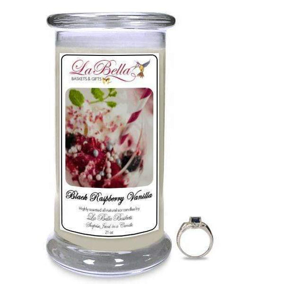 Black Raspberry Vanilla  Jewelry Candle - Fine Gifts La Bella Basket Company