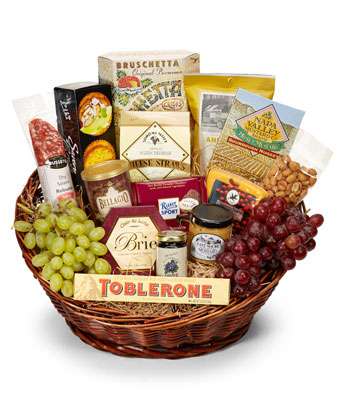 Fabulous Gourmet Basket - Fine Gifts La Bella Basket Company