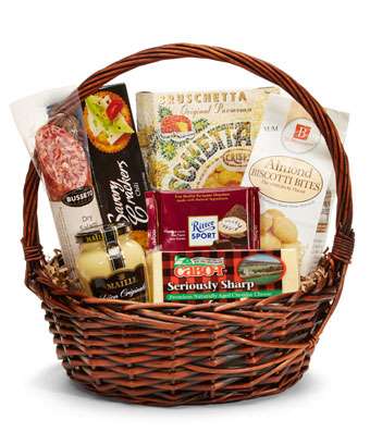 Delightfully Gourmet Gift Basket - Fine Gifts La Bella Basket Company