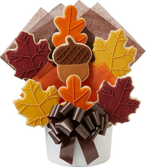 Fall 7 Cookie Bouquet - Fine Gifts La Bella Basket Company