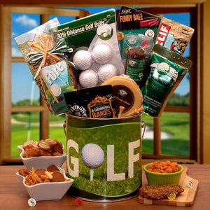 Fore Golf Pail - Fine Gifts La Bella Basket Company