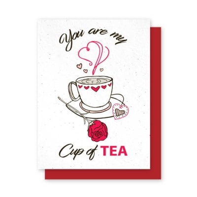 You are my Cup of Tea Plantable Greeting Cards