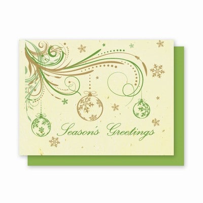 NEW Ornament Swirl -Plantable Greeting Cards 5 Pack