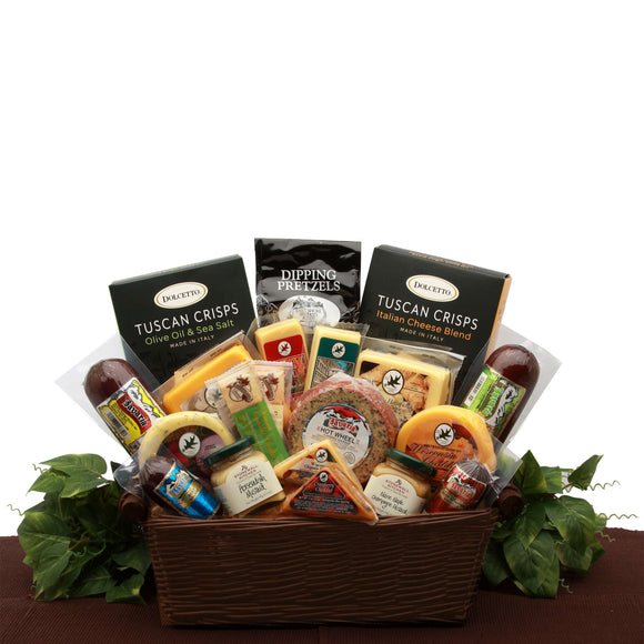 Ultimate Meat and Cheese Sampler - Fine Gifts La Bella Basket Company