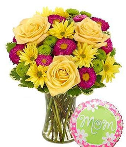 It's a Fine Day for Mom Flower Bouquet - Fine Gifts La Bella Basket Company
