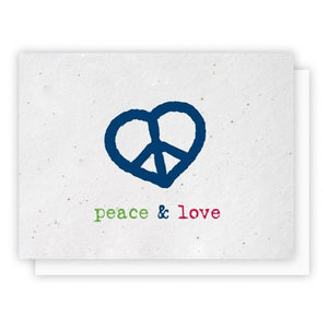 Peace and Love Plantable Greeting Cards 5 Pack