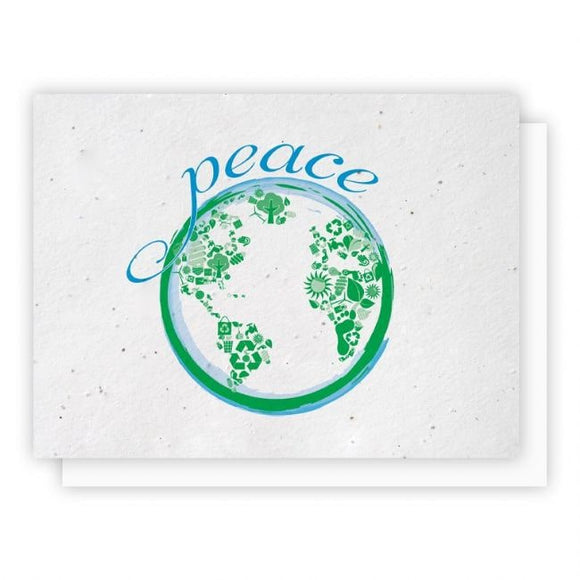 Peace on Earth - 5 Pack HCPE Plantable Greeting Cards