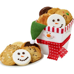 Snowman Cookie Box Christmas Holiday Gift - Fine Gifts La Bella Basket Company