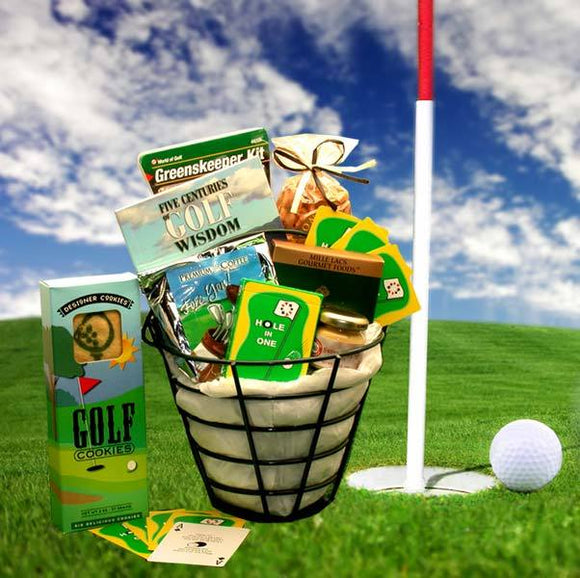 Golfers Caddy Gift Basket