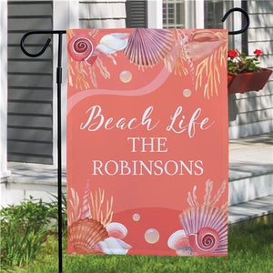 Summer Beach Life Garden Flag