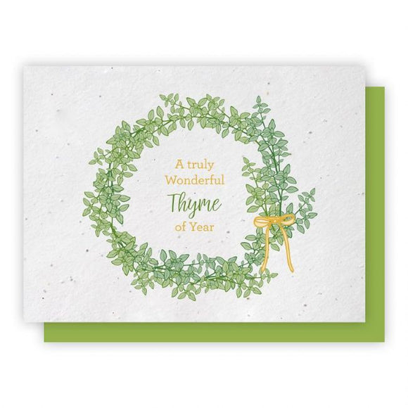 Thyme of the Year - 5 Pack Holiday Greeting Cards