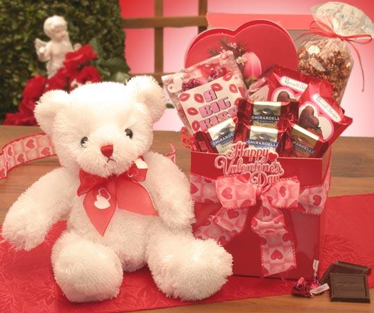 A Big Kiss For You Valentine Care Package - Fine Gifts La Bella Basket Company