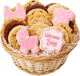 Welcome Baby Boy Or Girl 12 cookie Basket