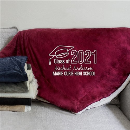Personalized Class Of 2021 Blanket or Any Year