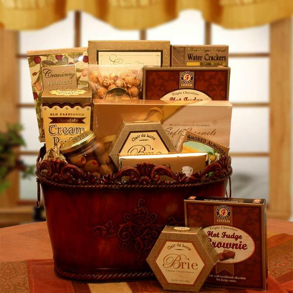 Gourmet Encore Gift Basket - Fine Gifts La Bella Basket Company