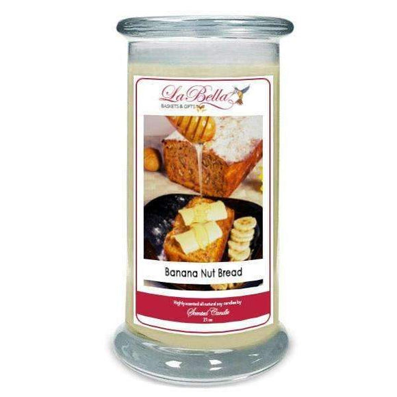 Banana Nut Bread Scented Candle - Fine Gifts La Bella Basket Company