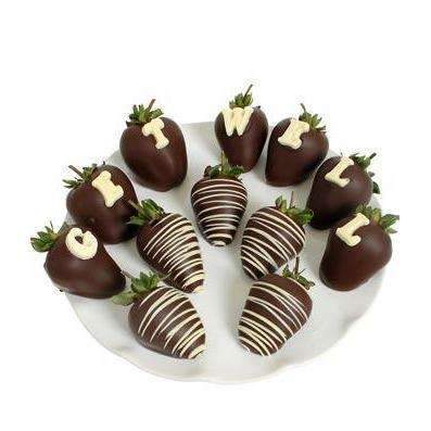 GET WELL Chocolate Covered Strawberries - Fine Gifts La Bella Basket Company