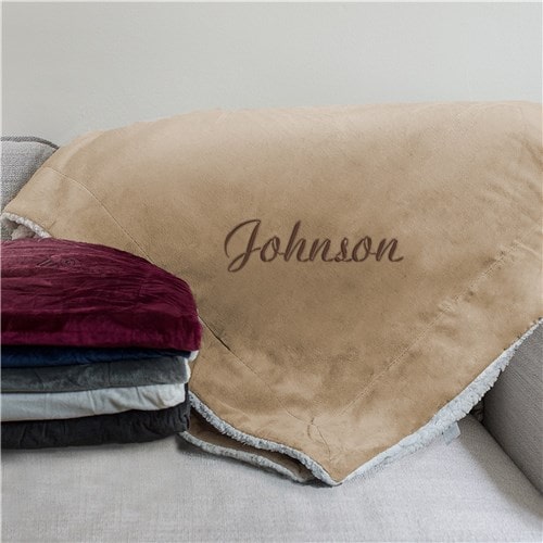 Personalized Name Sherpa Blanket