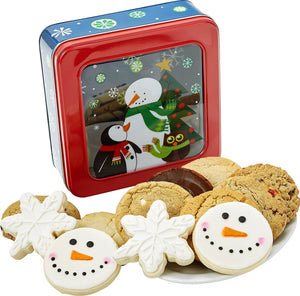 Snowman Tin Cookies